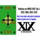 XIXC-4325WAHD10A XIXVISION Cámara 4 en 1 CVI TVI AHD y CVBS 1.0MP, Metal